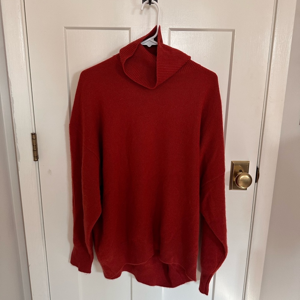 Aritzia Babaton Burnt Orange Oversized Turtleneck Sweater- XL